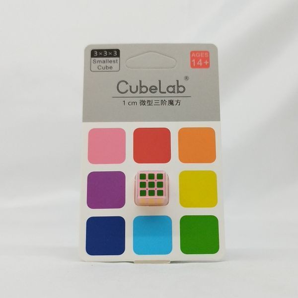 Микро Кубик Рубика Cube Lab 3x3x3 Mini (1 см) Розовый copy_4574675986 фото