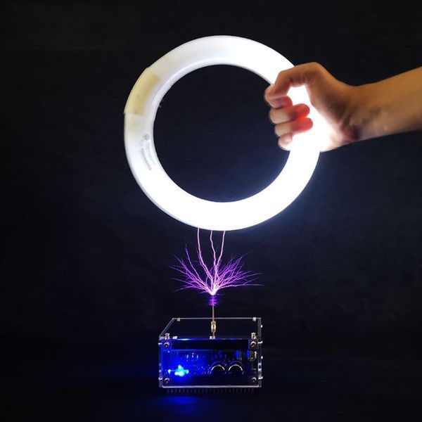 Музична котушка Тесла з Bluetooth, трансформатор генератор блискавок, Tesla Coil copy_2452476575757 фото