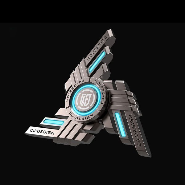 Металевий багатофункціональний спінер-дзиґа CJ-Design Commander Синій copy_775468975978 фото