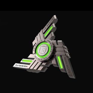 Металлический многофункциональный спиннер-волчок CJ-Design Commander Зеленый copy_1_775468975978 фото