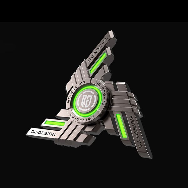 Металлический многофункциональный спиннер-волчок CJ-Design Commander Зеленый copy_1_775468975978 фото