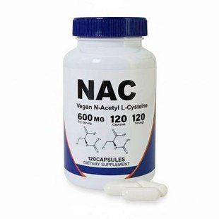 NAC (N-Acetyl L-Cysteine) 600 mg Мощный детокс и поддержка легких 120 веганских капсул 3163289210 фото