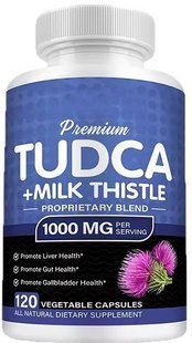 TUDCA+Milk Thistle формула очищения и восстановления печени 120 капсул 2849052941 фото